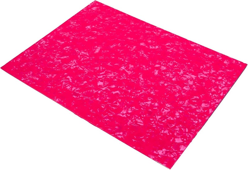 gonymask 3-Ply Guitar Pickguard 24x31DIY Material Blank Pick Guard Scratch Plate Sheet for Strat Tele Electric Guitar Jazz Precision Bass (Pink Pearl) - Image 2